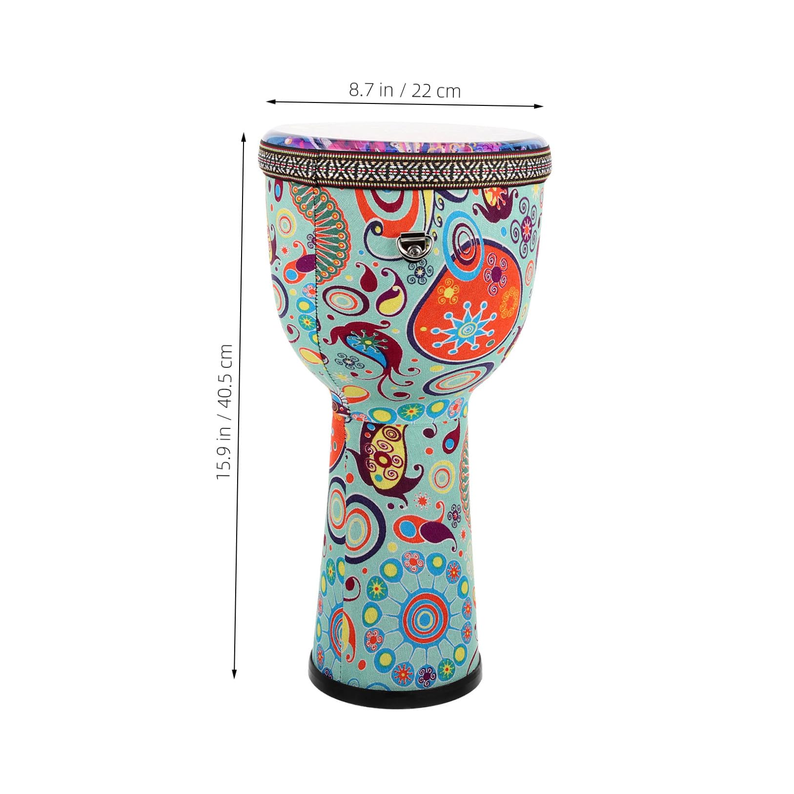Djembé Africano de Mano 8 Pulgadas Ligero para Principiantes | Pvc, Diseño Patrón Único y Varios Estilos, Uso Versátil, Instrumento de Percusión Estilo Aleatorio