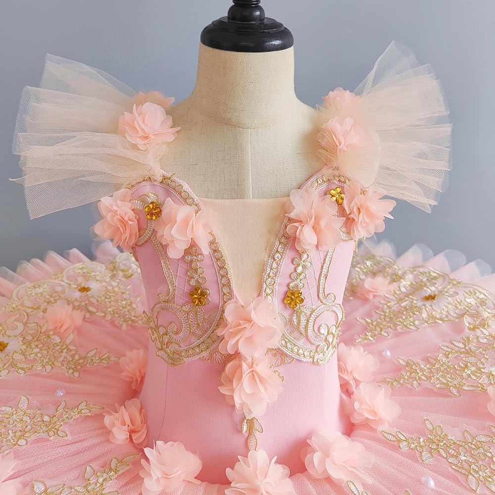 Mädchen Ballett Tutu Kleid, Kinder Prinzessin Party Tanzrock Mit Gestapeltem Tüll Professionelle Kostüme Für Frauen Kinder Und Mädchen Für Geburtstag Und Aufführung