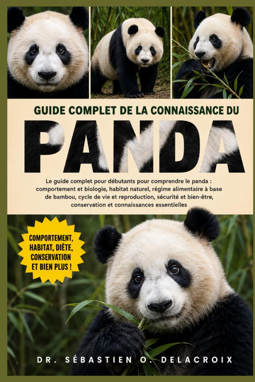 GUIDE COMPLET DE LA CONNAISSANCE DU PANDA: Le guide complet pour débutants pour comprendre le panda : comportement et biologie, habitat naturel, ... conservation et connaissances essentielles