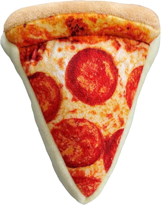 Brinquedo de Pelúcia com Apito para Cães Huxley & Kent Power Plush Pup-Eroni Pizza, Grande
