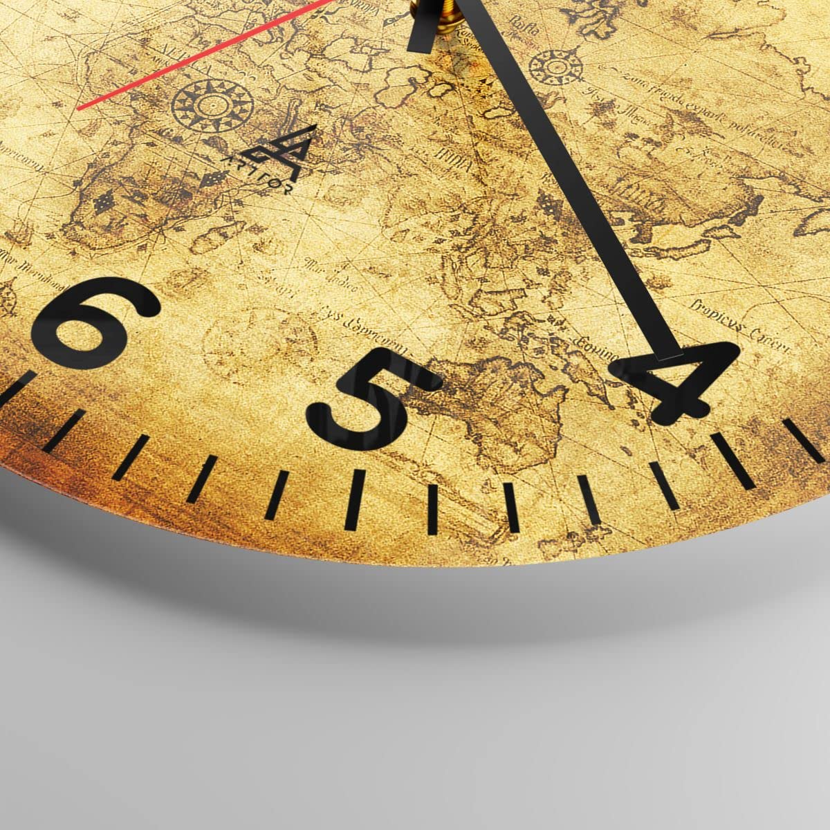Orologio da Parete in Vetro Harley-Davidson moto motore 40x40cm Piccolo Moderno Orologio da Muro Per Casa Cucina Soggiorno Silenzioso Wall Clock Decorazione Orologio da Appendere - C3AR40x40-4233