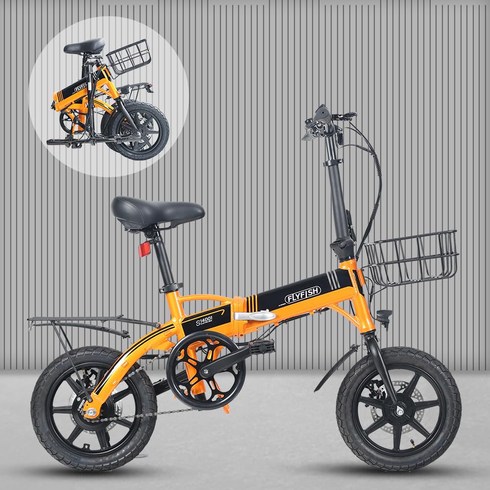 Amazon | 公道走行可能 電動アシスト自転車 折り畳み自転車 14インチ  