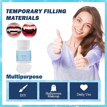 Temporary Tooth Filling Repair kit with Denture adhesives for False Teeth - Dental Filler & Tooth Repair kit