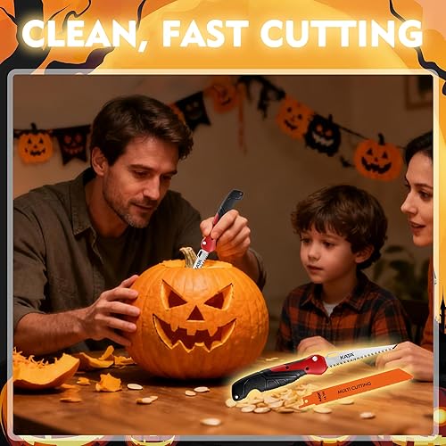 Miniatura 7 de KATA Herramienta de sierra de mano plegable  Cortador de paneles de yeso compacto 2 en 1 con cuchillas mecanismo de cambio rápido  Mini sierra ideal