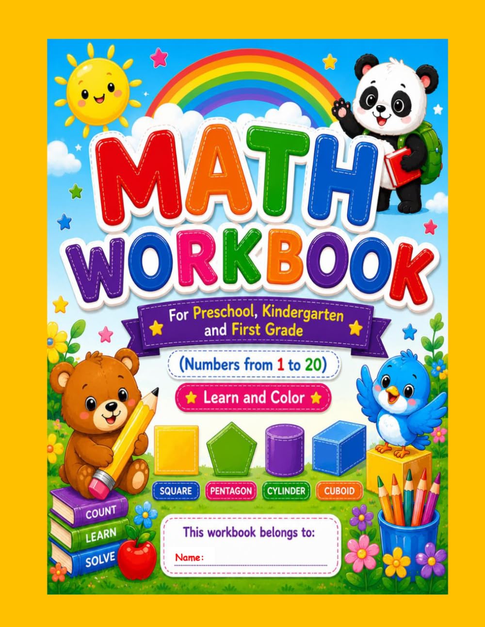 Math Workbook: :For Preschool, Kindergarten, and First grade