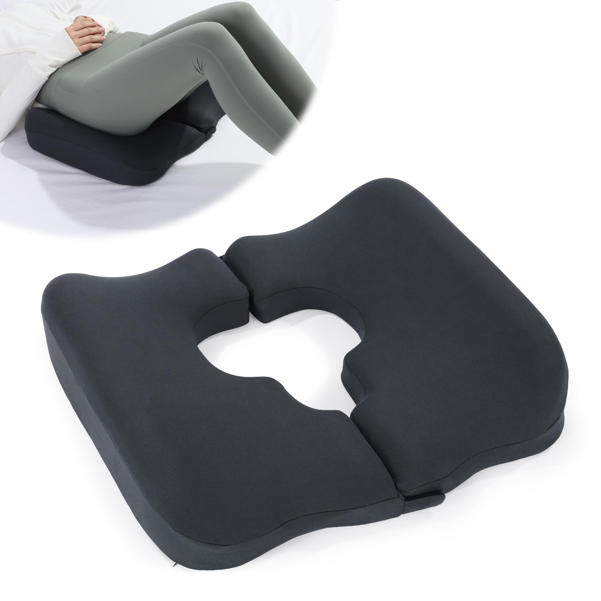 TOPROUD T-Shaped Bed Sore Cushions for Bottom, Memory Foam Bedsore