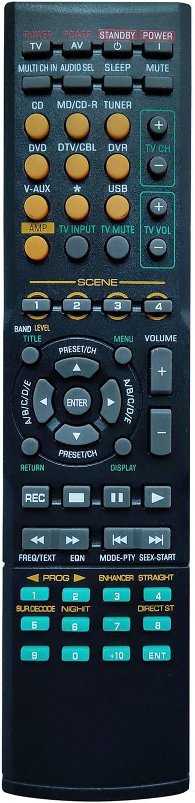 PROROKNew Remote Control Compatible for Yamaha AV Receiver Home Audio HTR-5150 HTR-6040 HTR-6050 HTR-6130 HTR-6230 RX-V363 RX-V365 RX-V459 RX-V461 RX-V561 RX-V620 RX-V640 RX-V650