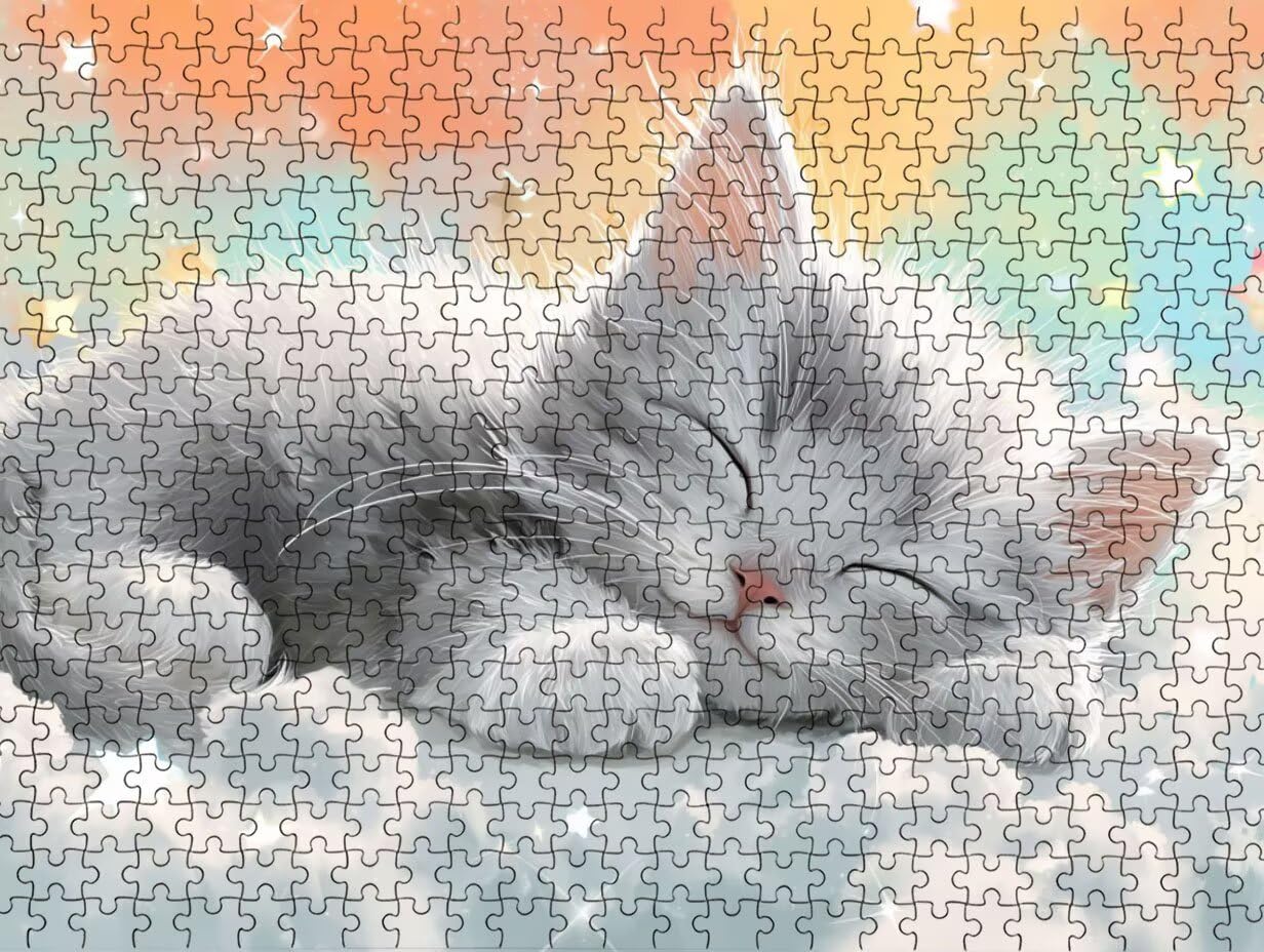 Puzzle per Adulti 4000, Gatto Nuvole, legno Classico Puzzles LDYQS6-694