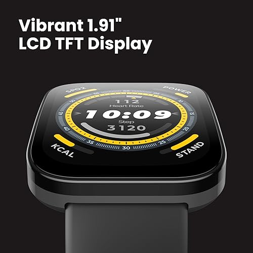 Miniatura 6 de Amazfit Bip 5 - Reloj inteligente de 1.811 in, GPS, Tienda Alexa integrado, llamadas Bluetooth, batería de 10 días, frecuencia cardíaca y VO2 Max,