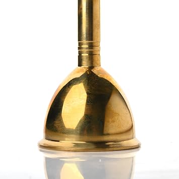 Brass Bell Ghanti Traditional Indian bell Hindu Rituals Pooja Accessory Item Articles for Mandir Temple Festival Purpose Religious Occasions Puja Kit and Gifting (Pooja Ghanti)