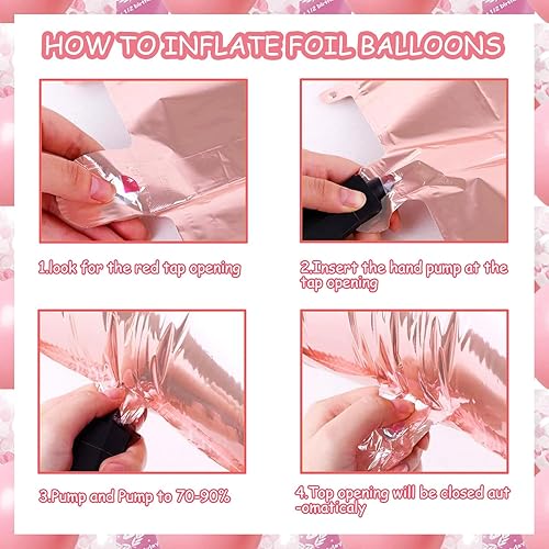 Miniatura 7 de 32 piezas de decoraciones de medio camino a uno para niñas, decoración de fiesta de medio cumpleaños con globos de látex rosa dorado medio camino a