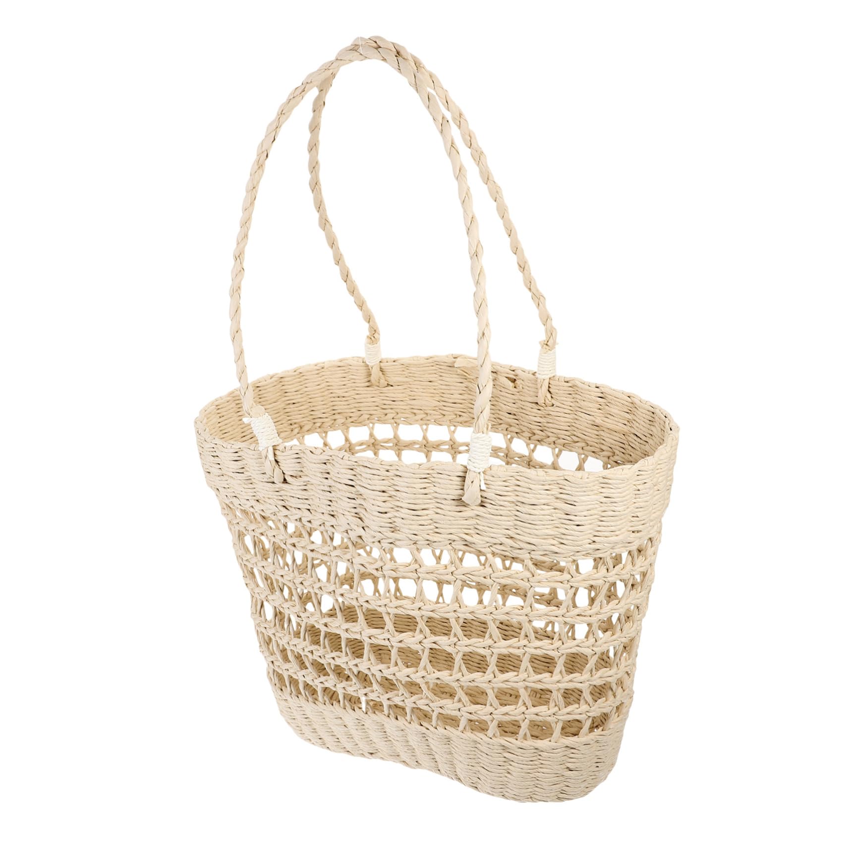 CHILDWEET Bolso de Paja Hueco Bolso de Playa para Mujer de Paja para Vacaciones la Playa
