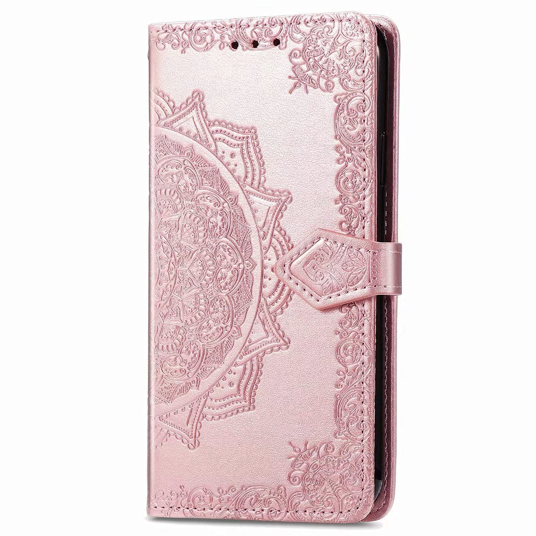 Custodia Per Ulefone Note 15: Flip In PU Con Fantasia Rose, Supporto A Libretto E Slot Per Carte, Protezione 360° - 5