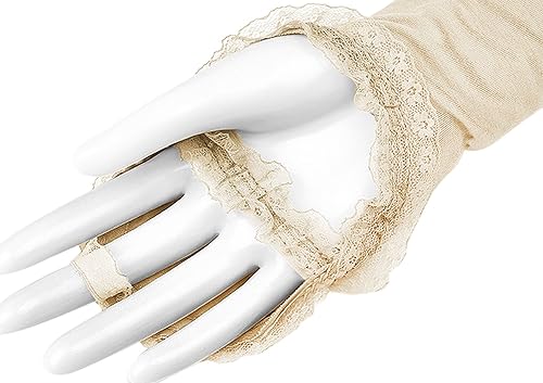 Miniatura 5 de Las mujeres de enfriamiento largo ciclismo conducción Golf brazo sol mangas protección UV encaje foral fiesta guantes