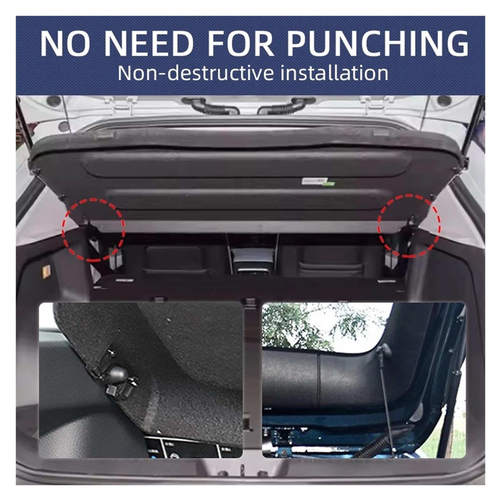 Copertura Bagagliaio per Chery per OMODA Copertura per Bagagliaio Non Retrattile Portapacchi Accessori per Interni Auto Anti-sbirciatine Baule Ripiano