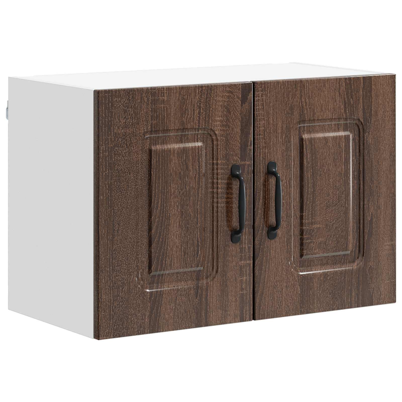 Kalmar Juego de 2 armarios de cocina, aspecto roble marrón, 60 x 31 x 40 cm, material de madera, montaje en pared, amplio espacio de almacenamiento para cocina, comedor