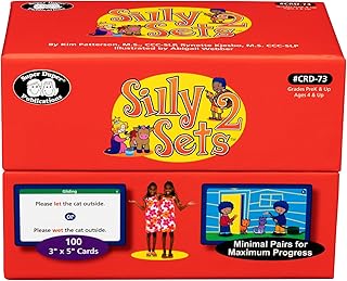 Super Duper Publications | Silly Sets 2 Minimal Pairs for Maximum Progress Fun Deck | Listening Skills and Language Development Flash Cards | Educational Learning Materials for Children