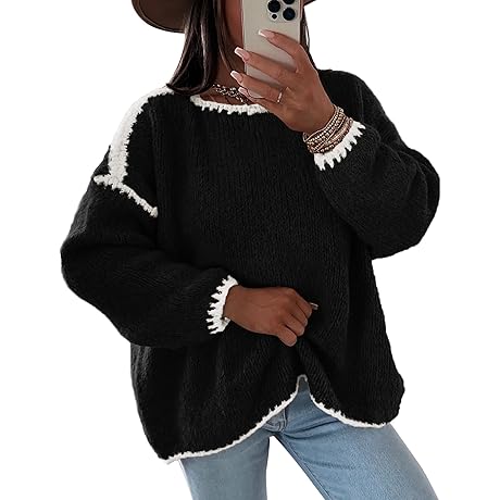 KIRUNDO Women Winter Clothes - Warm Knitted Pullover