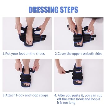 Post-op Shoes for Broken Toe Lightweight Orthowedge Shoes Medical Orthopedic Foot Brace Off-loading Healing shoe for Foot Surgery (S)