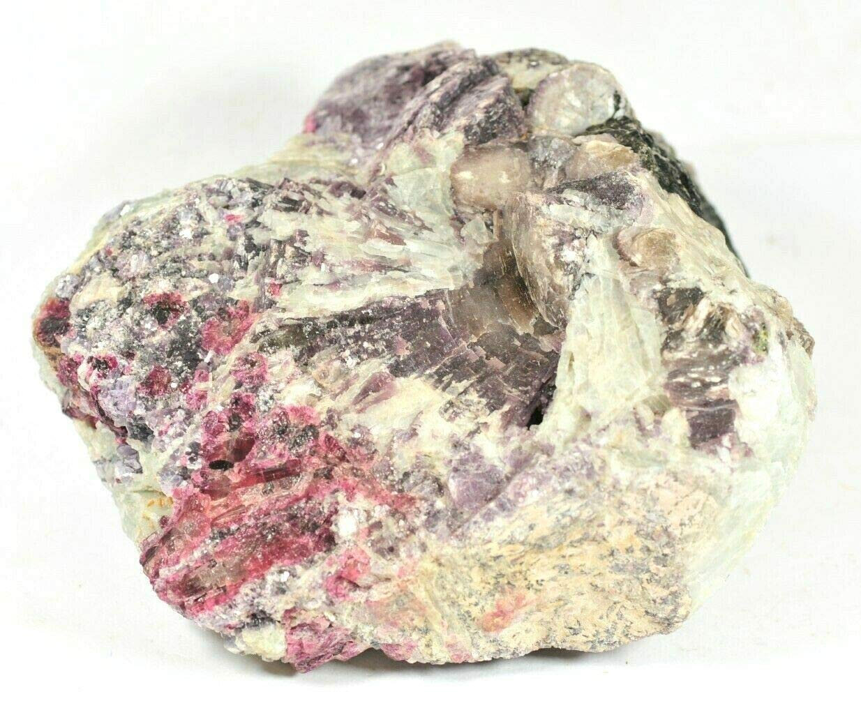 LGE. Rubellite RED Tourmaline, LEPIDOLITE, MICA, Smokey Quartz Cluster 2.45 kgs