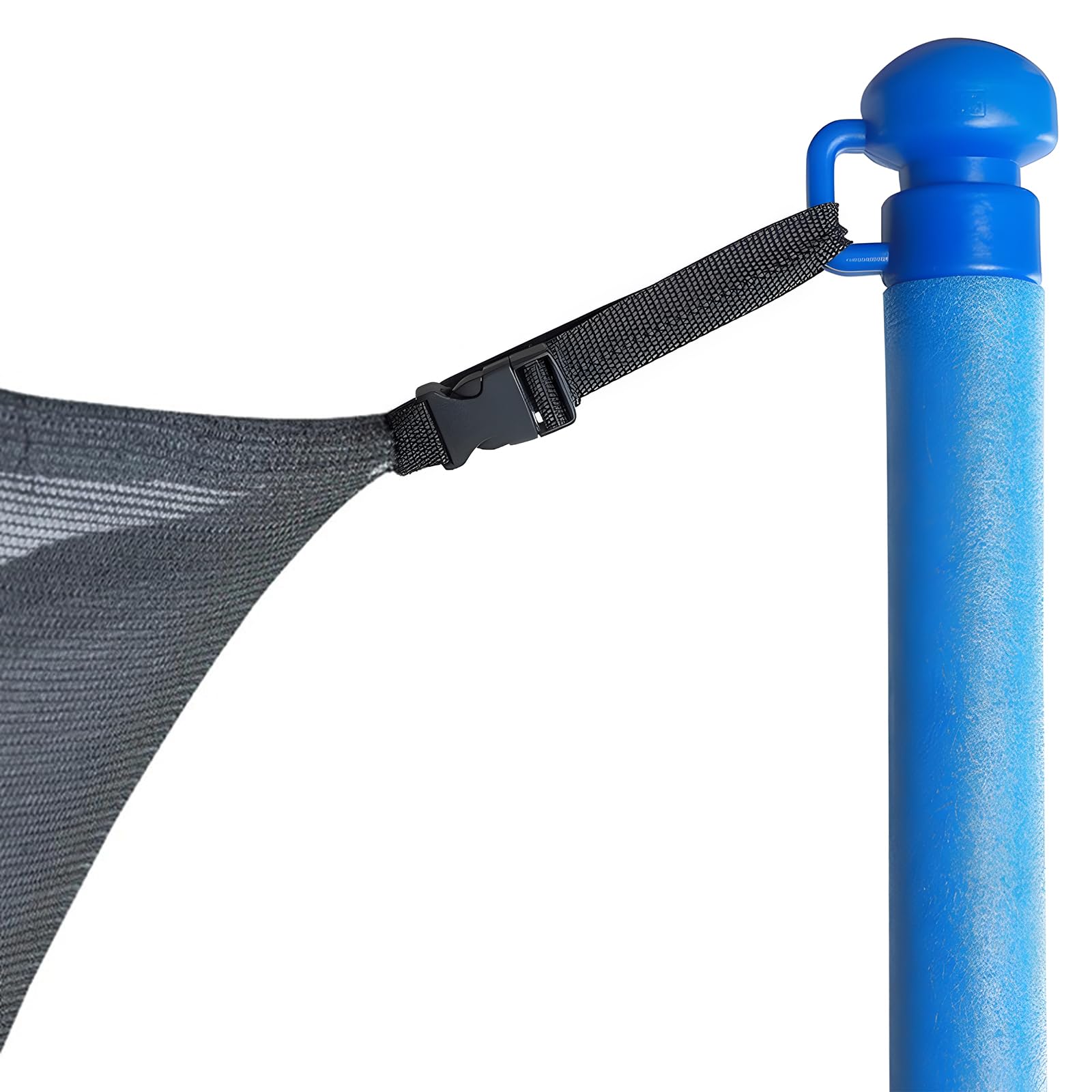 Filet Trampoline 366cm 8 poteaux Accessoires Trampoline Résistant aux UV, Double Fermeture Éclair, Convient à de Nombreuses Occasions，Hauteur 180 cm