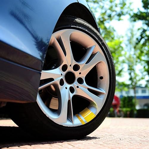 Miniatura 6 de 8 calcomanías reflectantes para llantas de automóvil, calcomanías reflectantes para automóvil, calcomanías de rayas para llantas de 18 a 21