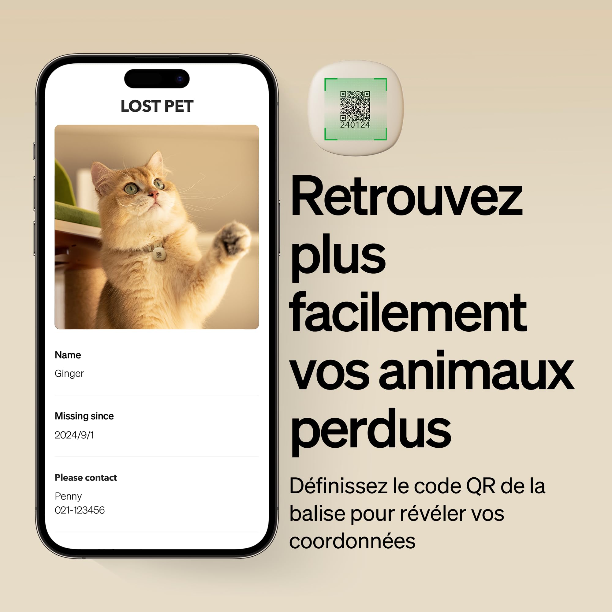 PETLIBRO Étiquette de Collier RFID, Reconnaissance d'animaux, Compatible avec PETLIBRO One RFID Distributeur de Nourriture Automatique PLAF301, Dockstream RFID Fontaine a Eau Chat PLWF305