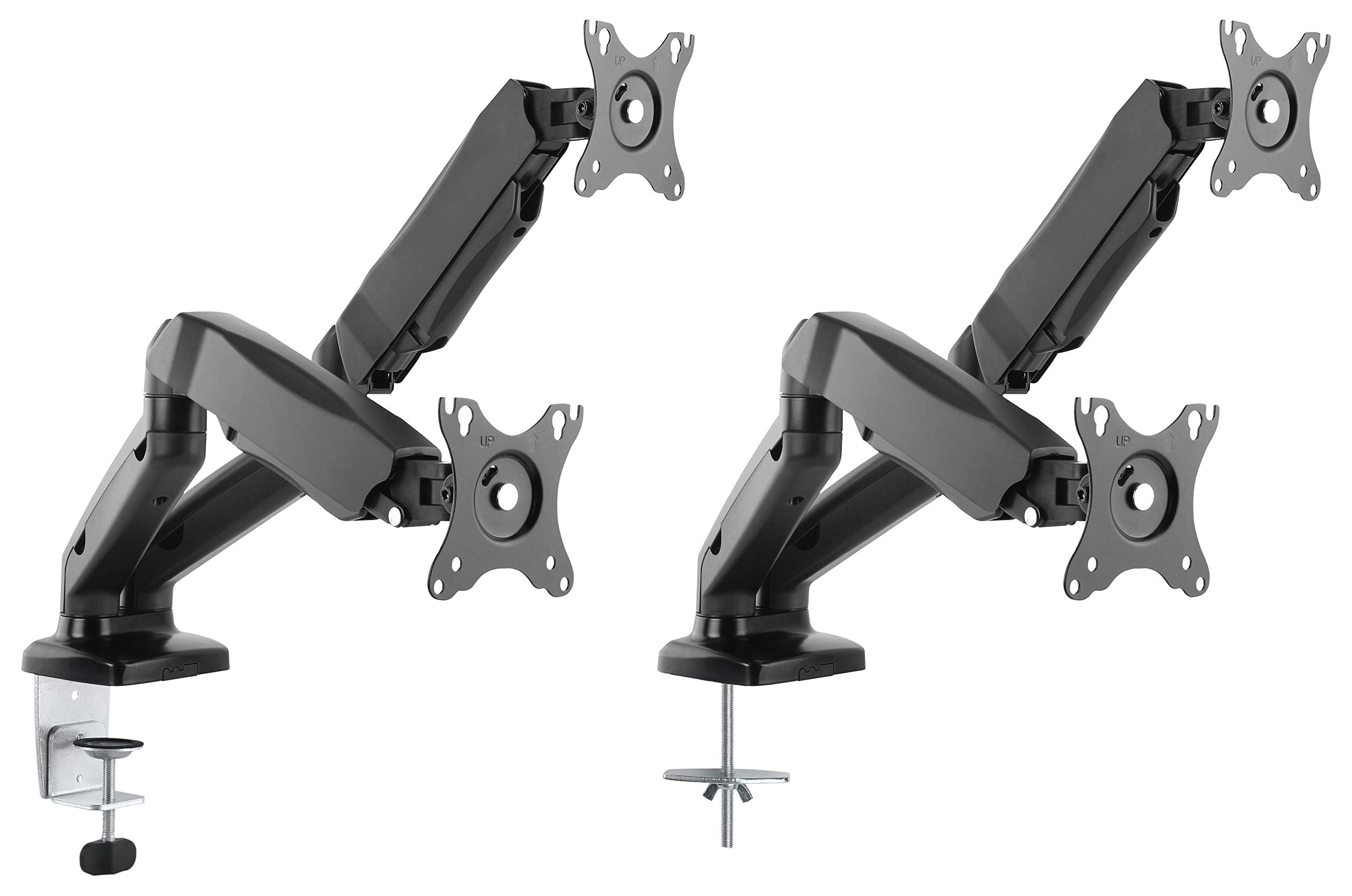 ICY BOX Support de Bureau pour écran pour Deux écrans jusqu'à 28 Pouces (71cm) et 6, 5kg chacun VESA 75x75 et 100x100 60470