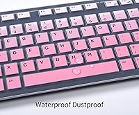 Vista 17 de Funda para teclado con letras grandes compatible con DELL KB216 KB216b KB216t KB216d KB216p Teclado con cable y protector de teclado inalámbrico
