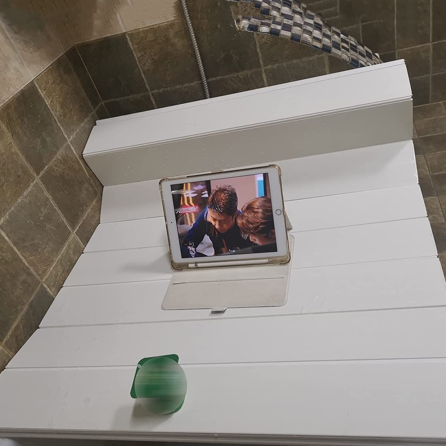 Couvercle de baignoire JATIBOSH support pliable et plus épais