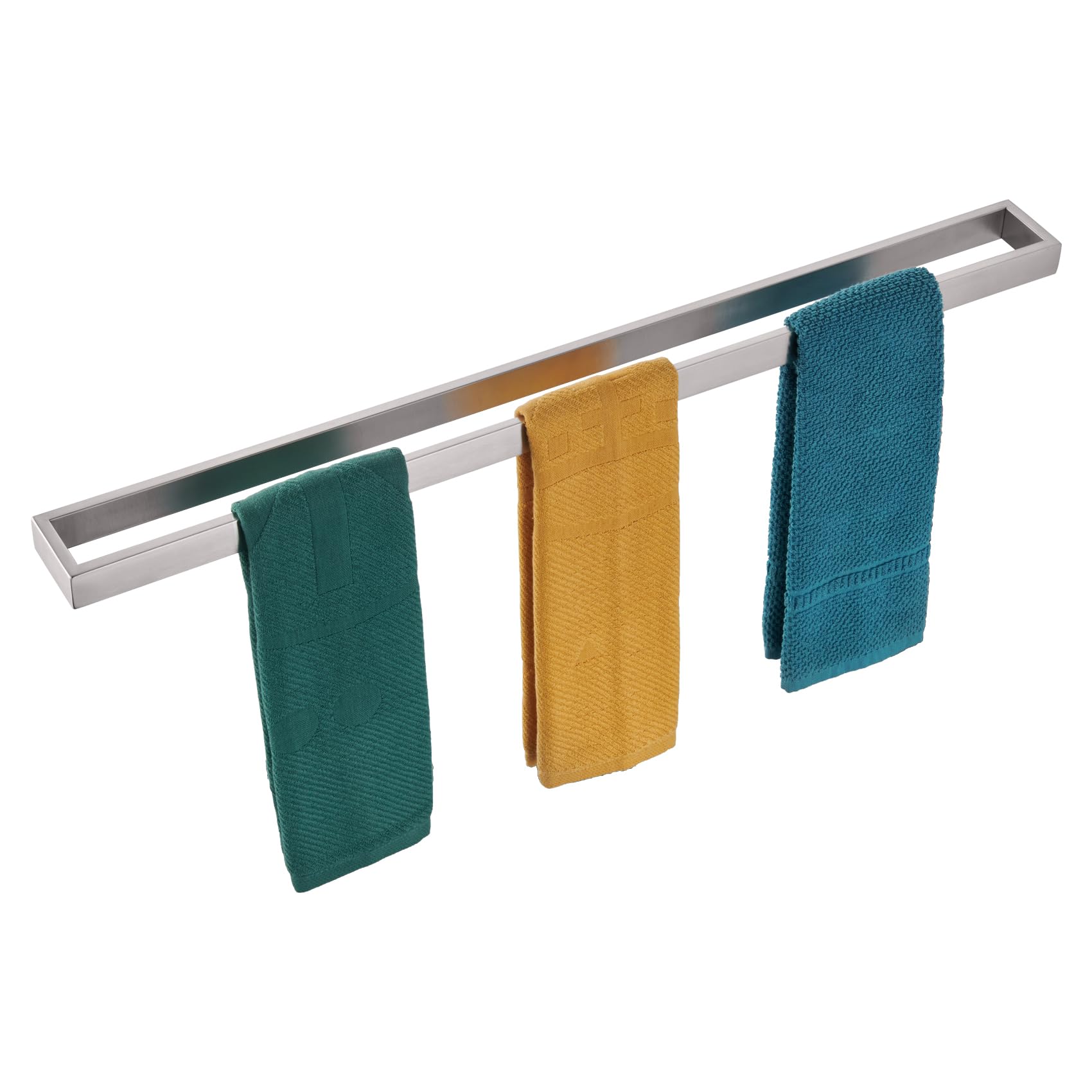 KOKOSIRI Towel Bar Brushed Nickel Bath Towel Hanger Holder 32-Inch Kitchen Rack Stainless Steel for Bathroom Hardware Wall Mount, 1 Pack B4008BR-L32
