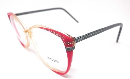 OCCHIALI DA VISTA DONNA FILOS H 4400 J9 TRASPARENTE E ROSSO STRASS VINTAGE  : Amazon.it: Abbigliamento