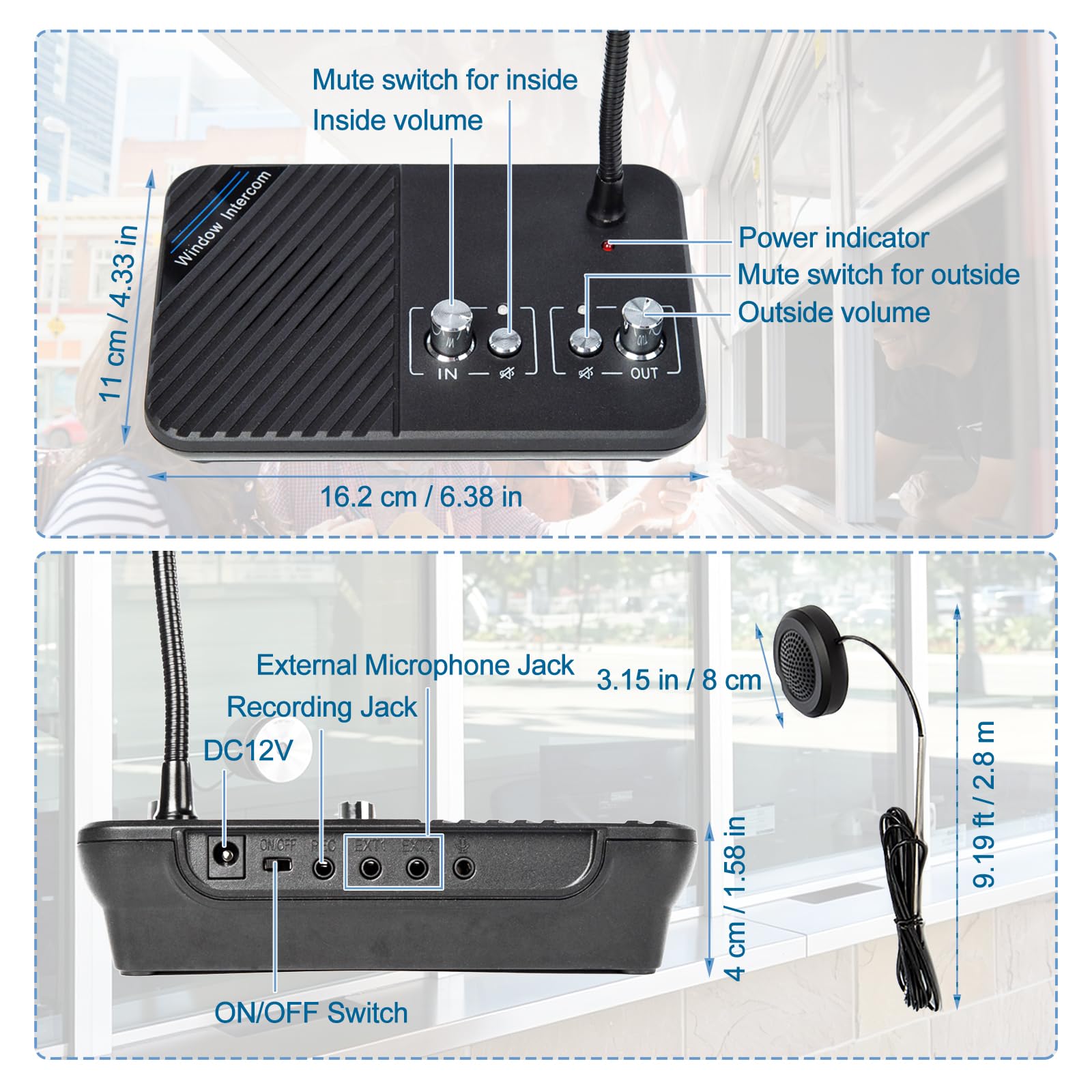 Window Intercom System - Clear Communication for Businesses -4