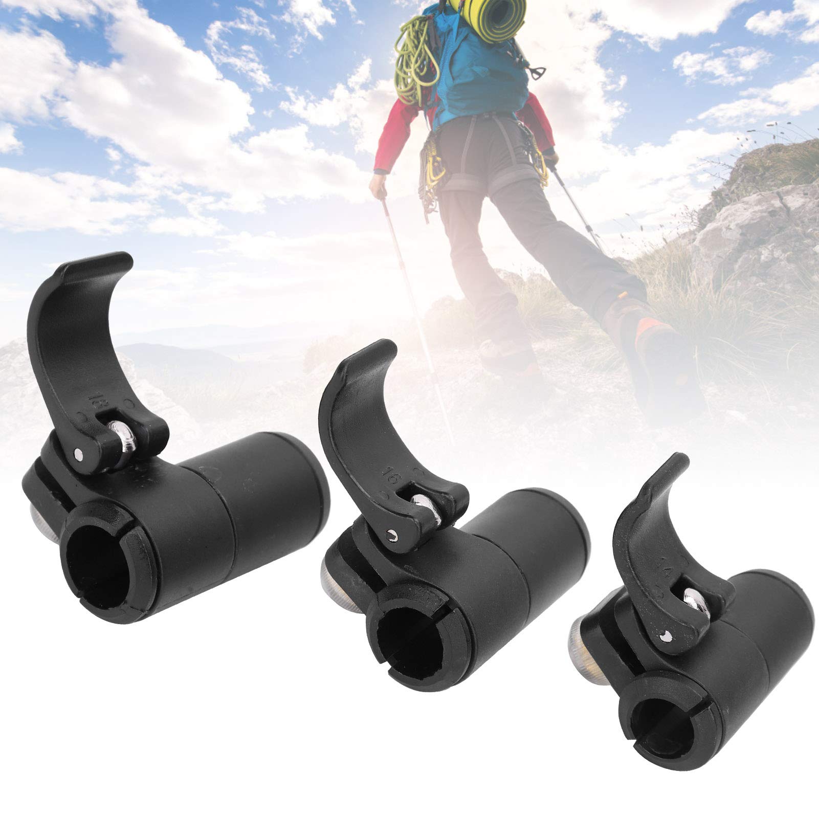 OUKENS Bastón de Escalada Bloqueo Externo 18 mm 16 mm 14 mm