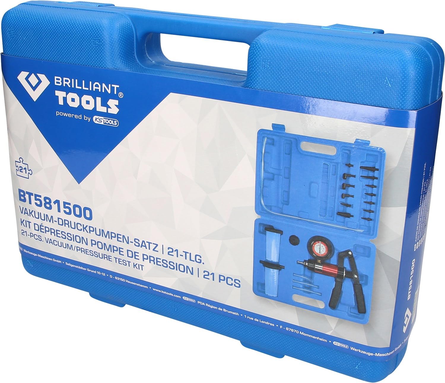 BRILLIANT TOOLS BT581500 Kit pompe di aspirazione, 21 pz