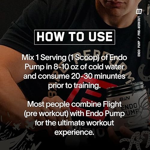 Miniatura 4 de BARE PERFORMANCE NUTRITION, BPN Endo Pump - Potenciador de bomba muscular preentrenamiento, mayor flujo sanguíneotransporte de oxígeno a los