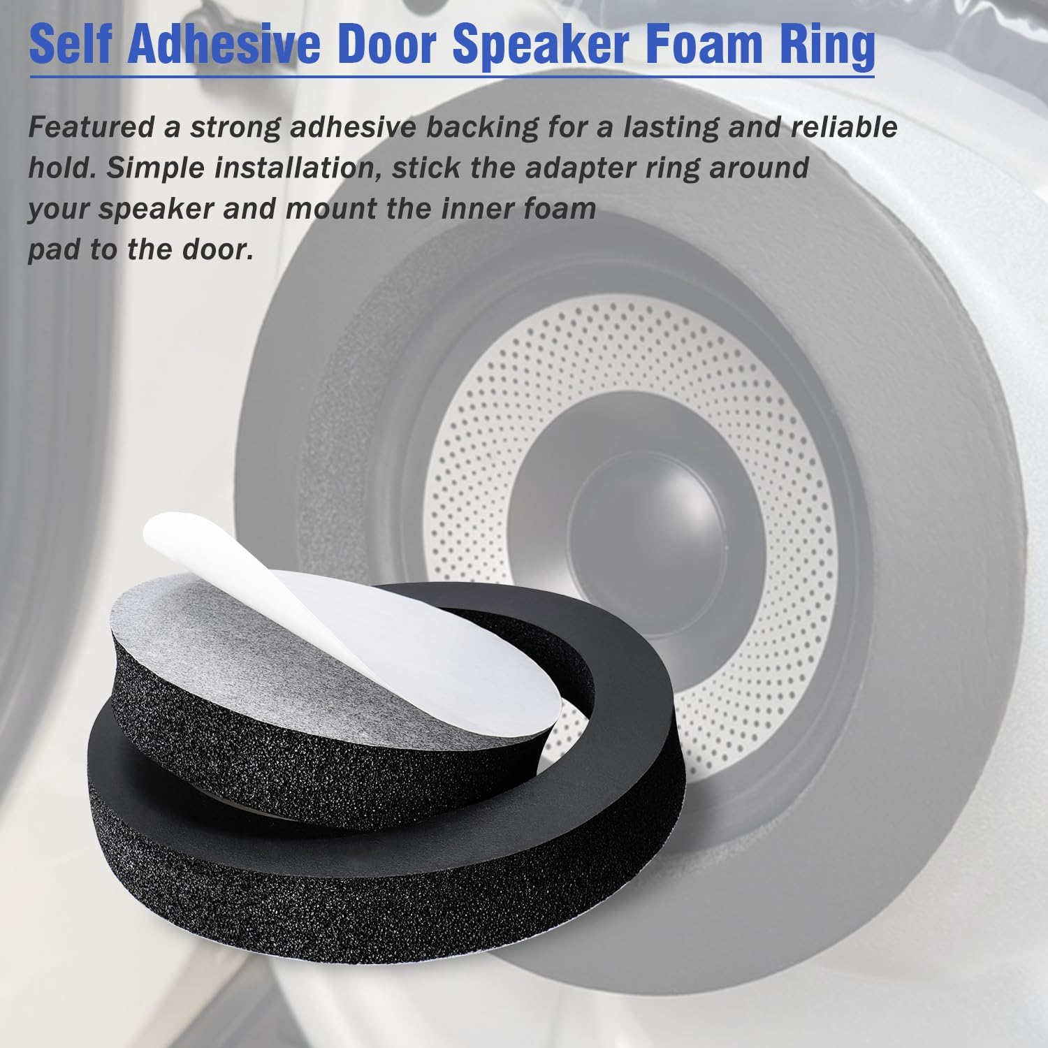 6.5 Speaker Foam Spacer Self Adhesive Universal Foam Adapter