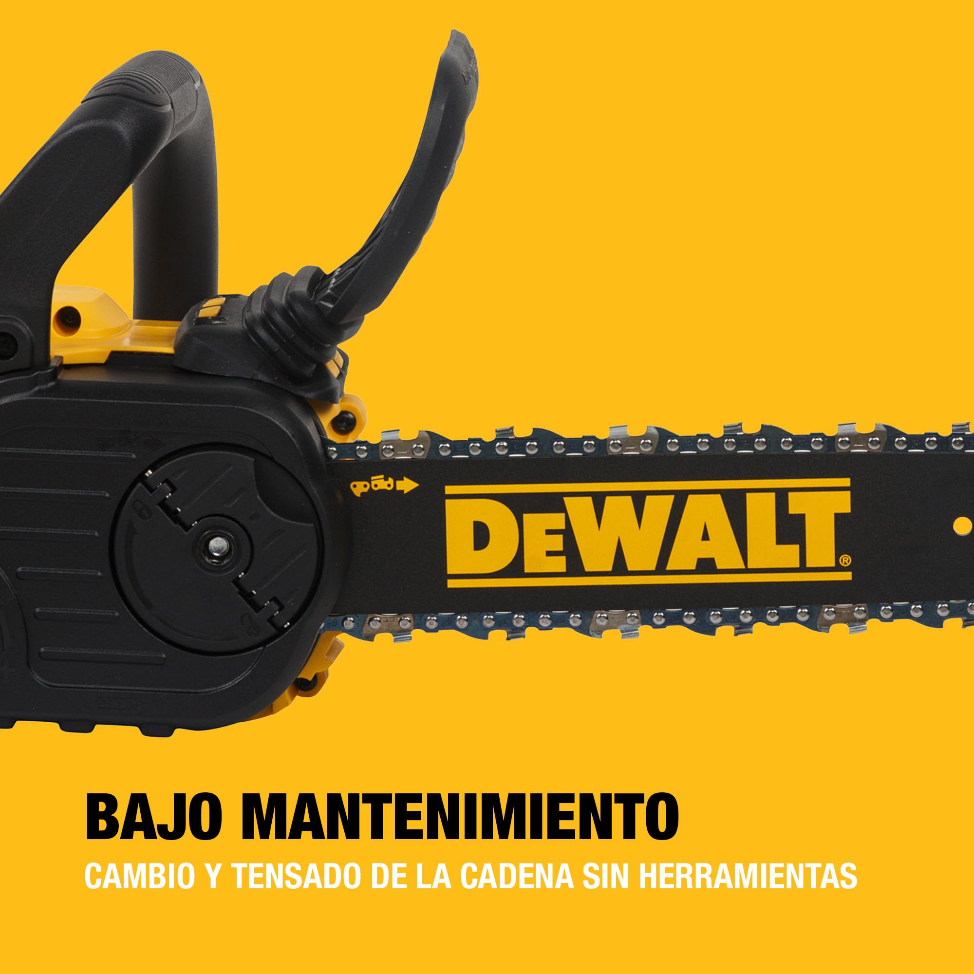 DEWALT Motosierra Compacta Sin Escobillas 18V XR, Espada de 30 cm, Sin batería ni cargador, DCM565N-XJ