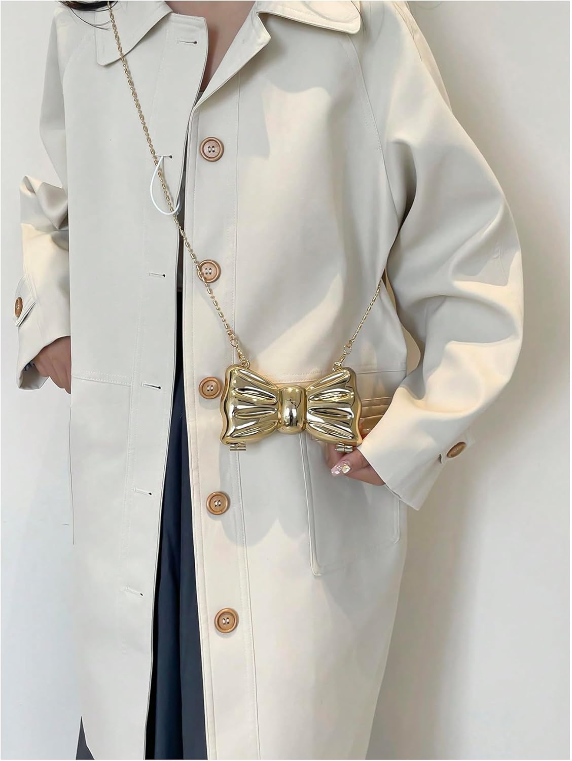 GORGLITTER Women's Bow Purse Mini Crossbody Evening Bag for Wedding Party Prom - Image 6