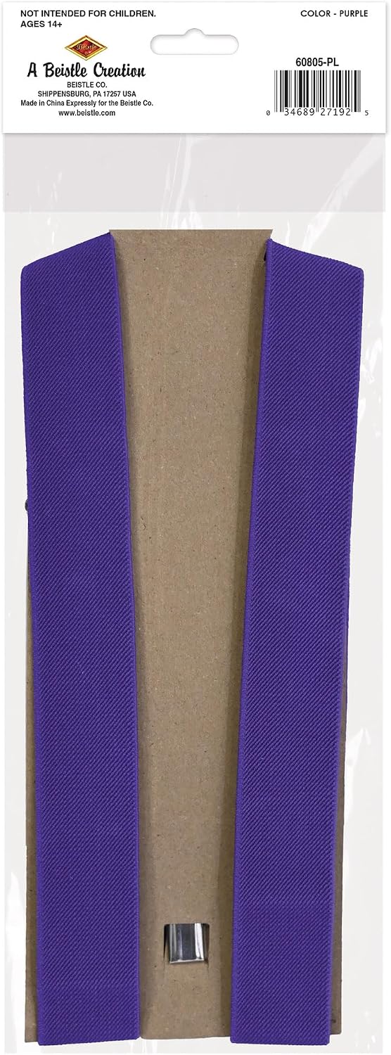 Beistle White Suspenders