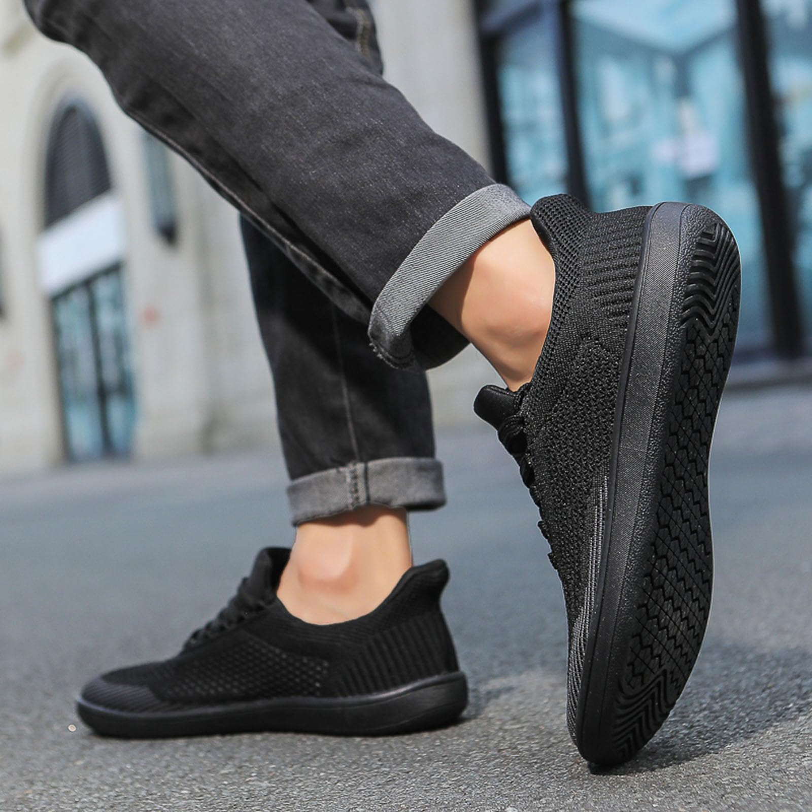 Zapatillas Verano Hombre - Zapatos Descalzos Casuales para Exteriores con Puntera Ancha Calzado Deportivo Transpirable Ideal para Parejas