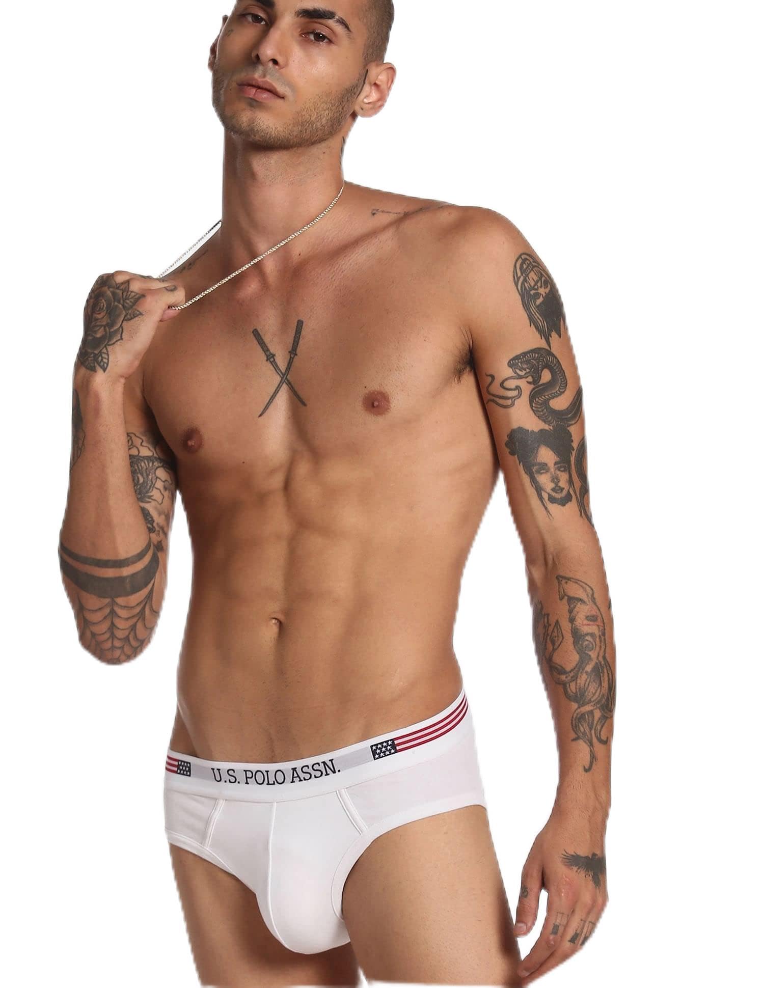 Men Solid Cotton Spandex I650 Briefs - Pack of 1