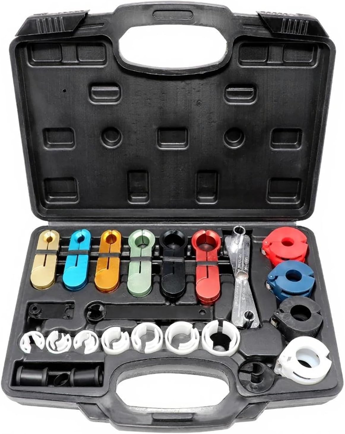 22pcs Master Quick Disconnect Tool Kit for Automotive AC Fuel Line and Transmission Oil Cooler Line（Plastic/Steel）(Alloy)