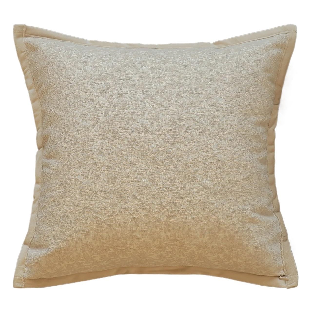 IUVYTA Chenille Pillow Covers Jacquard Yarn-dyed Cushion Cover 3D Floral Chenille Pillow Flannel Pressing Edge Home Decor Pillowcase(A-45X45CM)