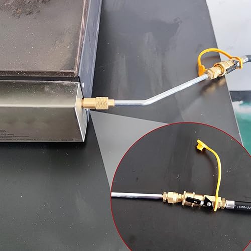 Miniatura 2 de MENSI Diseño actualizado SEGURIDAD Adaptador de propano para colector de tubería con accesorios de conexión rápida de 14 de pulgada, enganche para