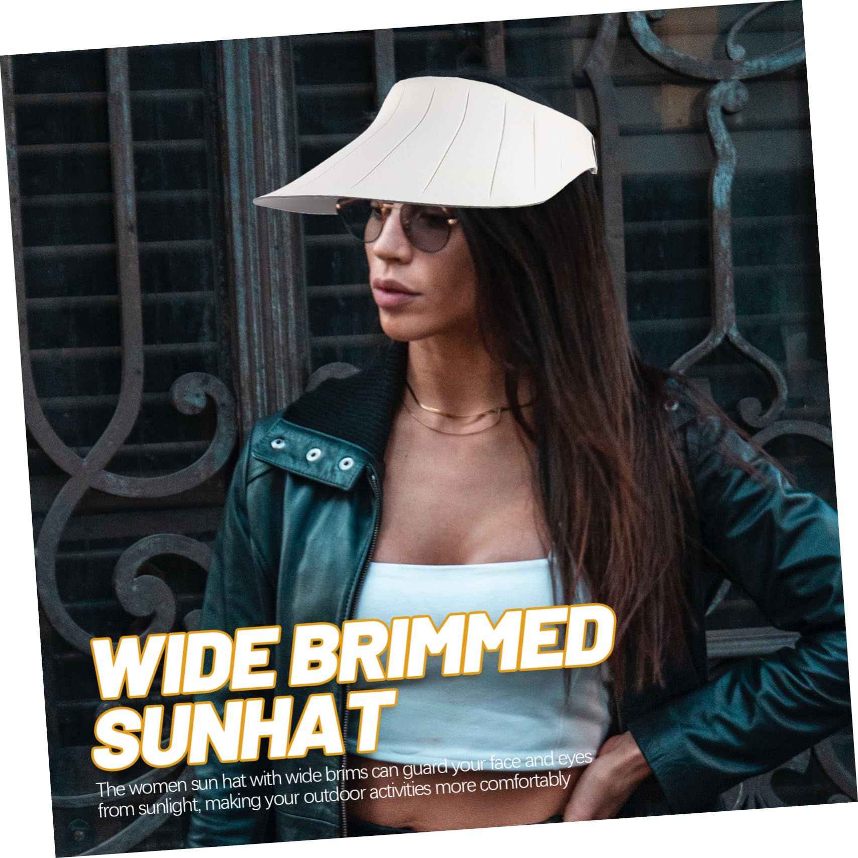 ifundom Sombrero de Playa Mujer Protección Solar UV Ancha Vacaciones