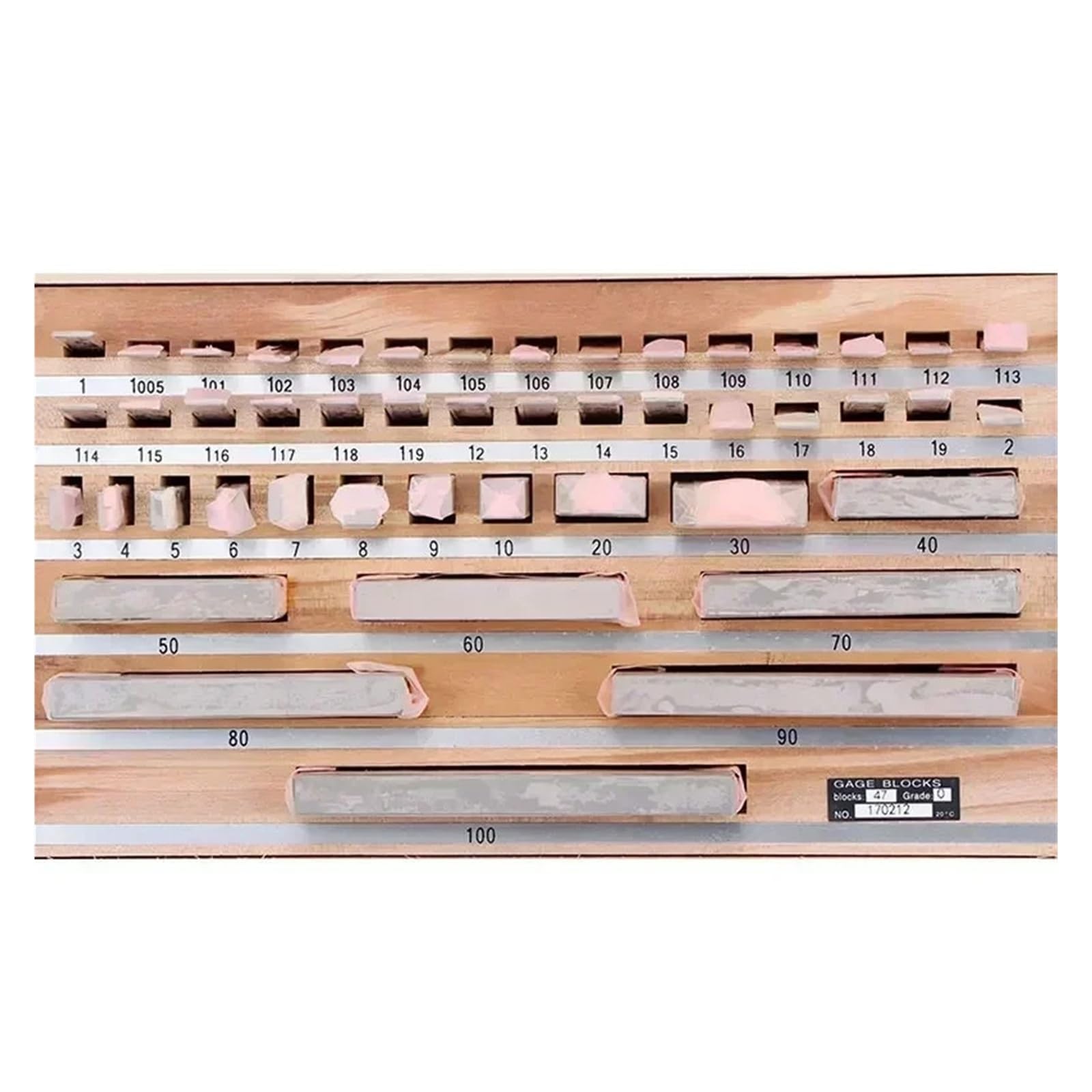 47 Teile/satz HSS Block Gauge Set 1/0 Grade Inspektion Messschieber Und Mikrometer Gage Blöcke Mess Instrumente Verschleißfest(1 grade)