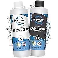 Vista 10 de Cubierta transparente de resina epoxy para mesa de bar, kit de 1 galón