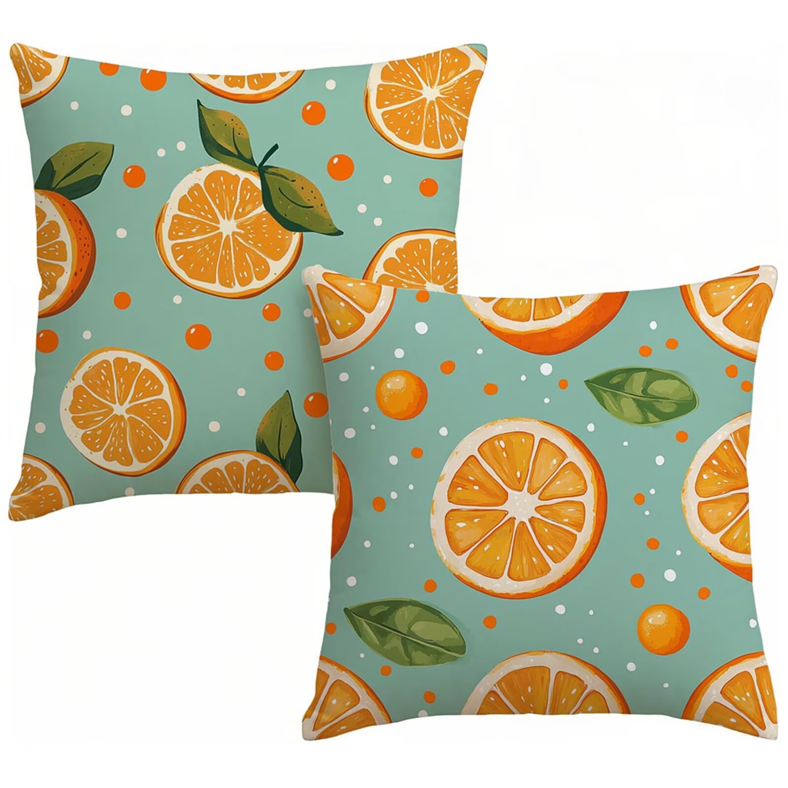 Housse coussin exterieur 70x70 turquoise lot de 2 imperméable en velours pour canapé de jardin