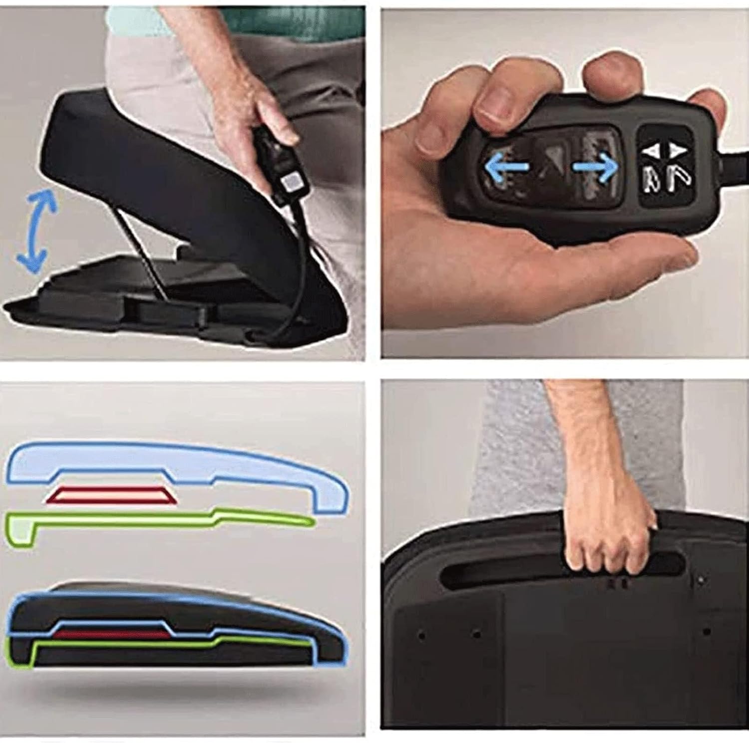 Portable Lifting Cushion Mobility Aid Power Lifting Chair Cushion Lift Assist, Electric Uplift Seat Assist Cushion, Support Up to 300 Lbs